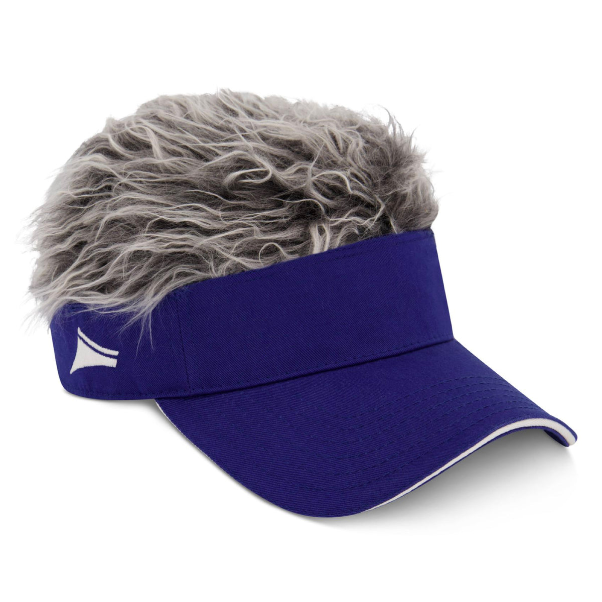 Sun visor hat store with hair